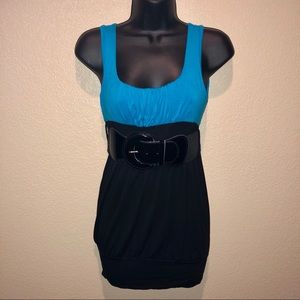 Bubble club dress with belt
